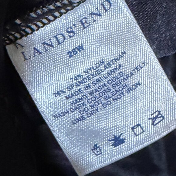 Lands End Black Swim Dress Modest One Piece Swimsuit - Picture 13 of 13